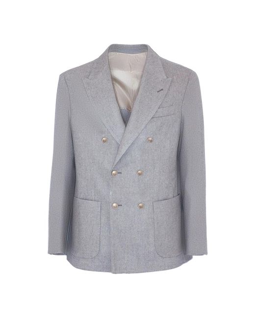Eleventy Gray Blazers for men