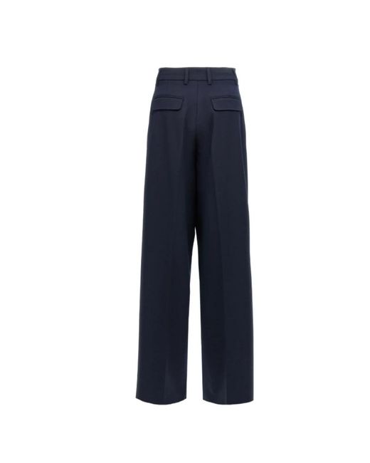 Thelatest Blue Wide Trousers
