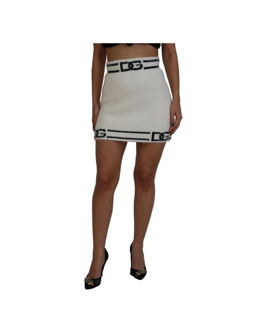Dolce & Gabbana Gray Short Skirts