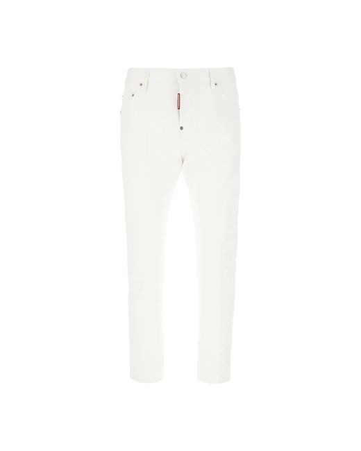 DSquared² Jeans ,Wit ,Katoen Jeans in het White voor heren