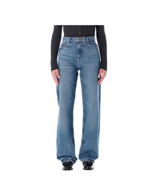 Straight Jeans Sessun de color Blue