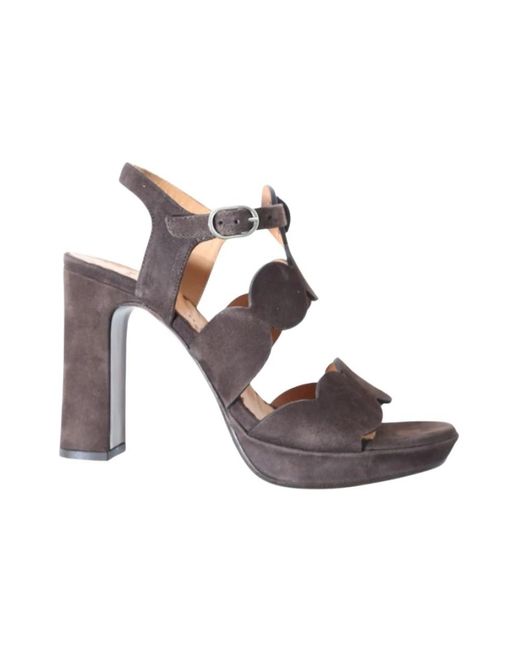 Chie Mihara Metallic High Heel Sandals