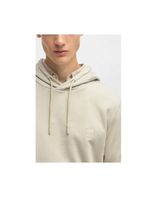 HUGO White Hoodies for men