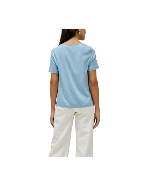 Salsa Jeans Overhemden ,Blauw ,Denim Lightdenim Blouse in het Blue