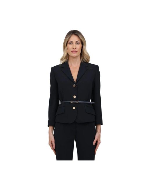 Max Mara Black Einreihiger cady-blazer
