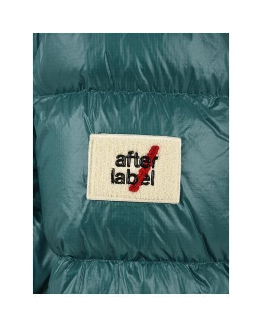 Down Jackets AFTER LABEL de hombre de color Green