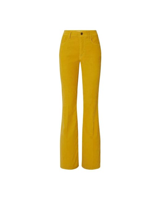 Jacob Cohen Yellow Wide Trousers