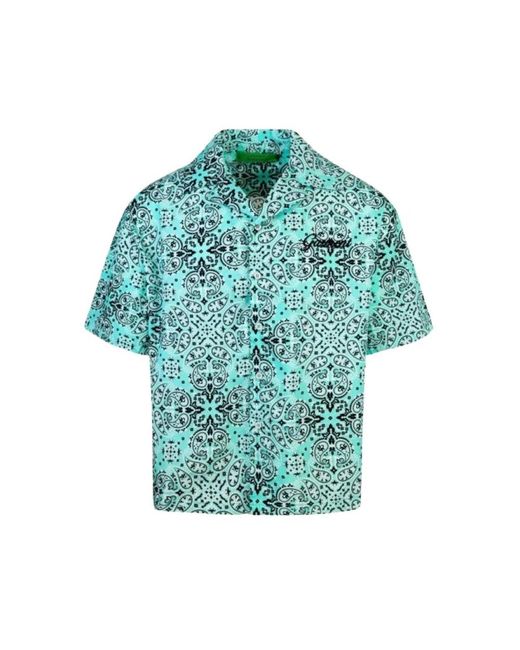 GARMENT WORKSHOP Green Short Sleeve Shirts for men