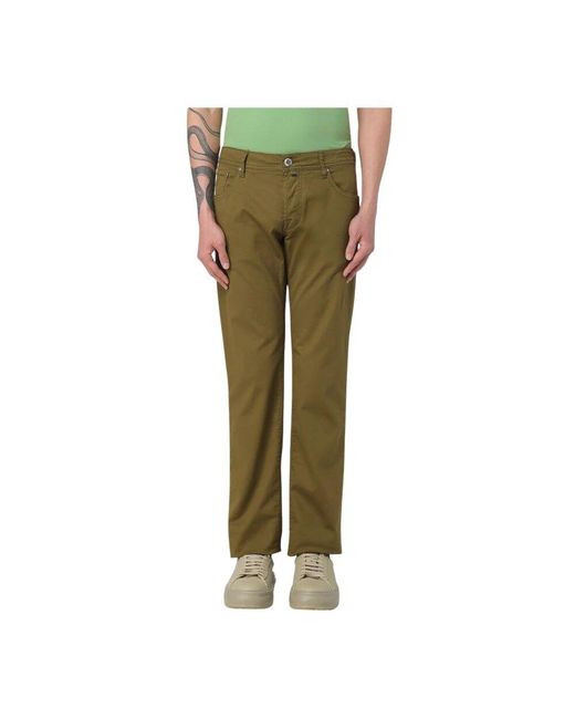 Jacob Cohen Grüne Stylische Hose in Green für Herren