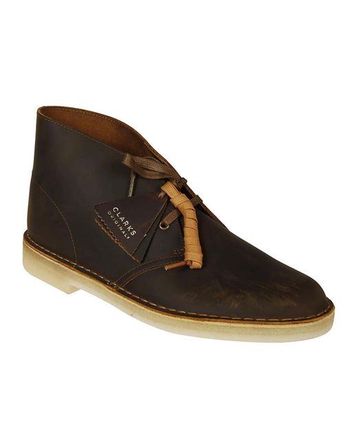 Clarks Black Lace-Up Boots