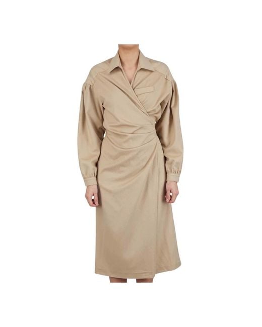 Wrap Dresses Kiton en coloris Natural