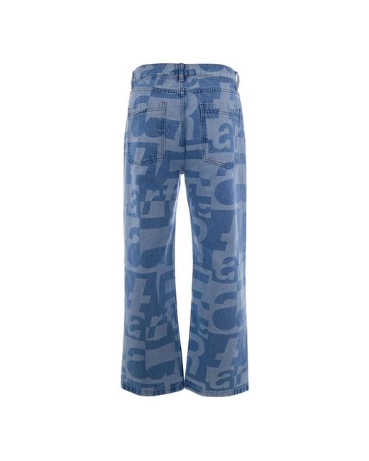 Arte' Blue Straight Jeans for men