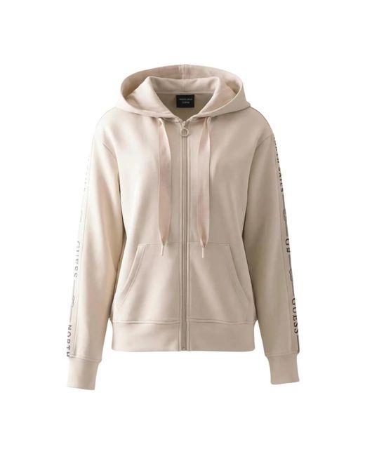 Guess Xns Zip Hoodie in het Natural