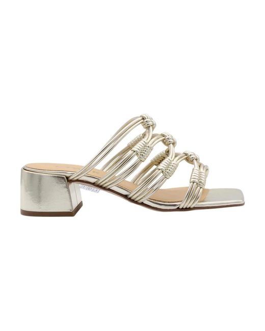CTWLK White Heeled Mules