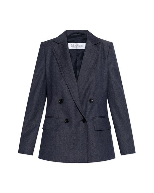 Max Mara Blazer 'Locarno' in het Blue