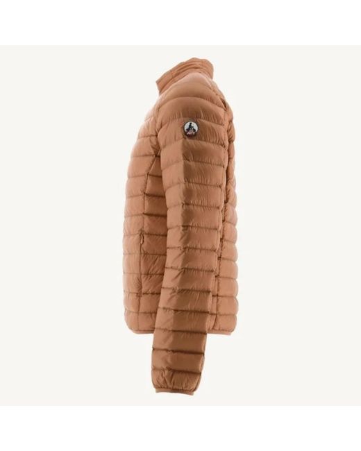 J.O.T.T Jassen ,Bruin ,Leer Mat Down Jacket in het Brown voor heren