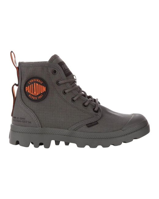 Palladium Brown Lace-Up Boots for men