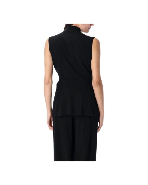Rick Owens Black Sleeveless Tops