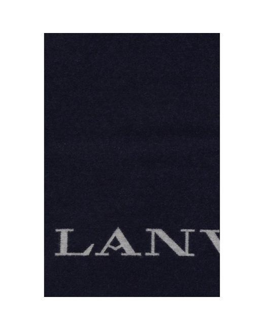 Lanvin Blue Schal mit logo