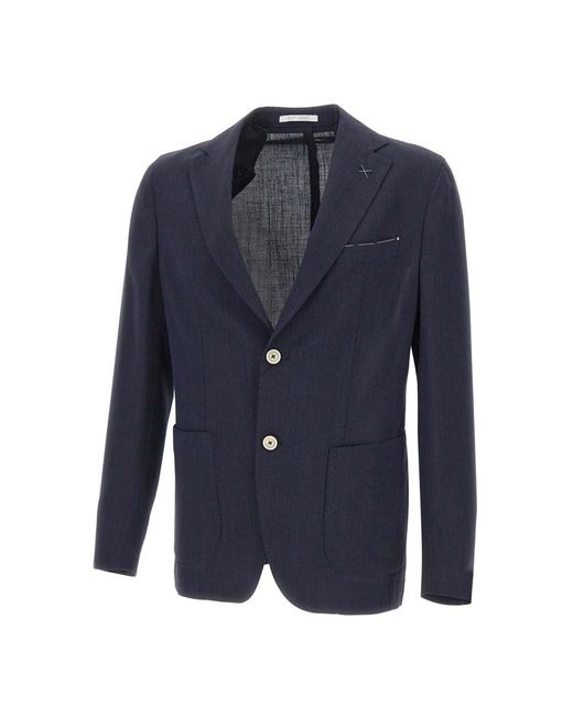 Eleventy Blue Blazers for men
