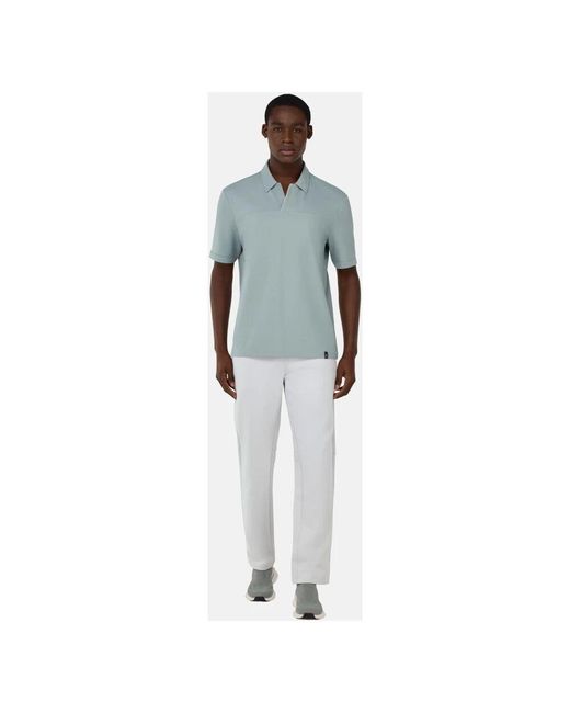 Boggi Leichte Scuba-Baumwollmischung Hose in White für Herren