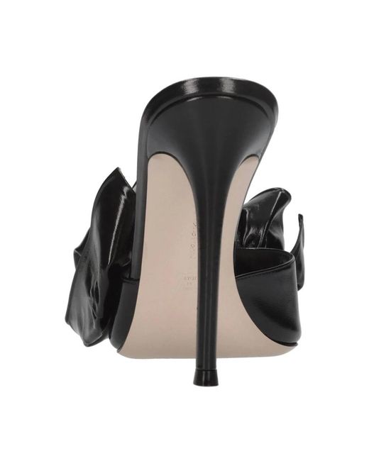 Gianvito Rossi Black Heeled Mules