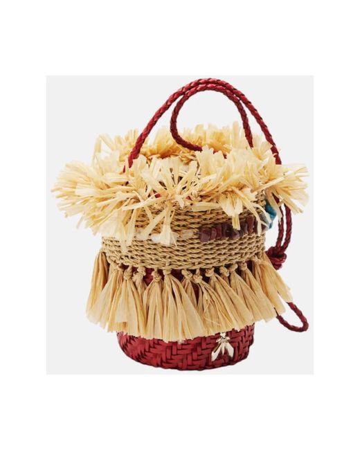 Patrizia Pepe Metallic Bucket Bags