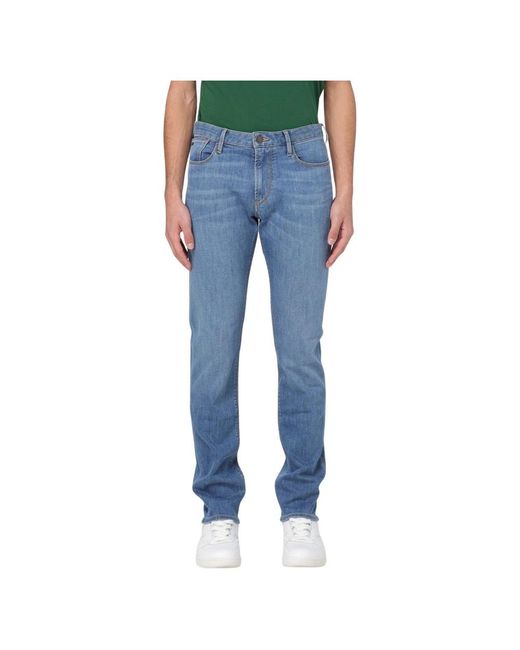 Giorgio Armani Blue Slim-Fit Jeans for men