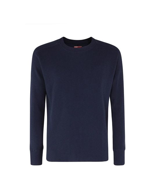 Fortela Blue Round-Neck Knitwear for men