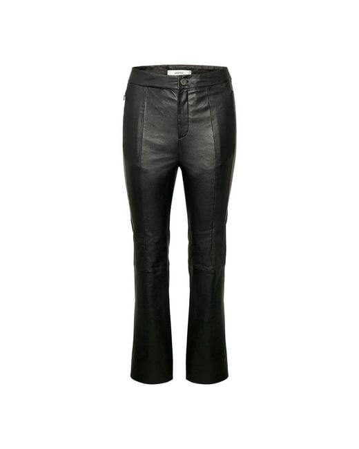 Gestuz Gray Leather Trousers