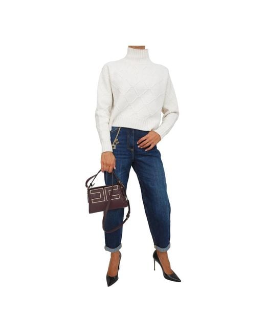 Elisabetta Franchi Turtlenecks in het White