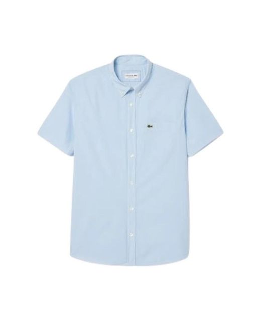 Lacoste Blue Short Sleeve Shirts for men