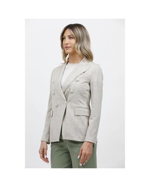 Circolo 1901 Gray Blazers