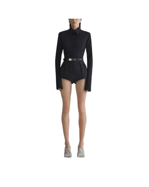 Mugler Black Playsuits