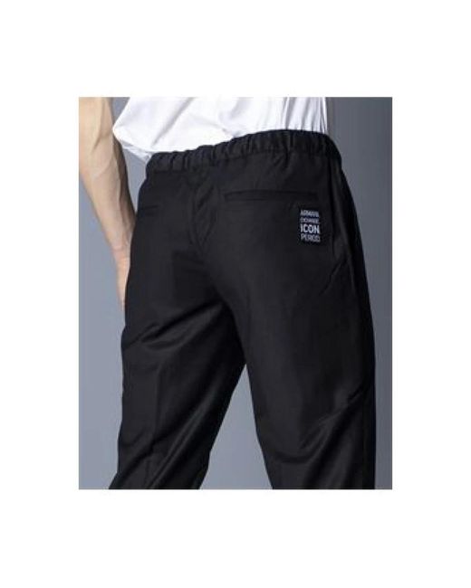 ARMANI EXCHANGE Black Sweatpants for men