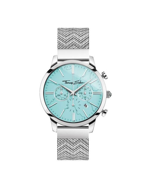 Thomas Sabo Accessoires ,Grijs ,Horloge in het Blue voor heren