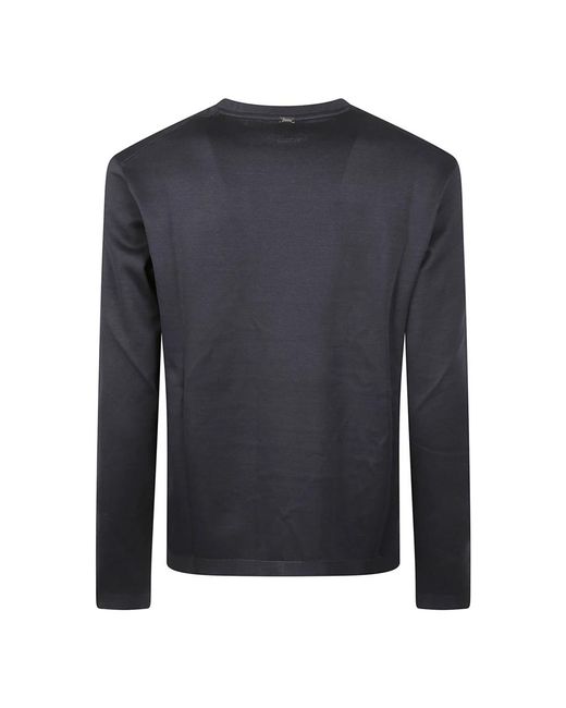 Long Sleeve Tops Herno de hombre de color Black