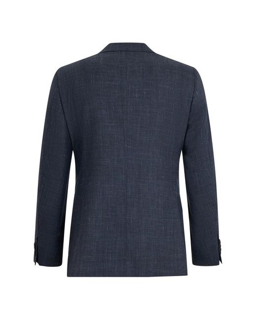 Canali Blue Single Breasted Suits for men