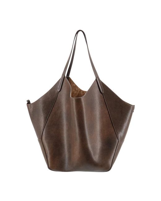 Brunello Cucinelli Brown Shopping Bags