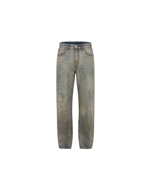 Evisu Gray Loose-Fit Jeans for men