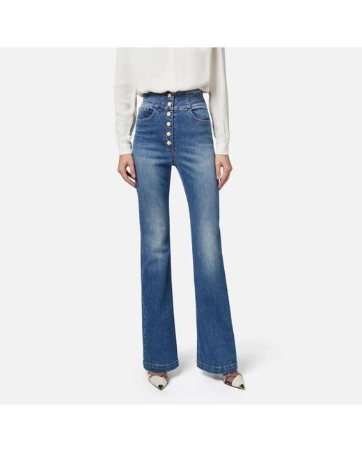 Jeans > boot-cut jeans Elisabetta Franchi en coloris Blue