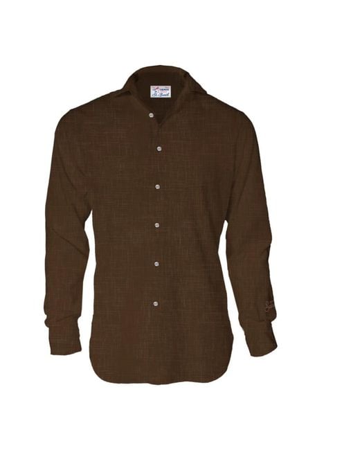 Mc2 Saint Barth Brown Casual Shirts for men