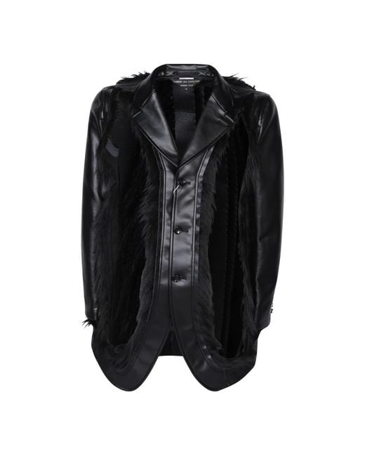 Comme des Garçons Black Single-Breasted Coats for men