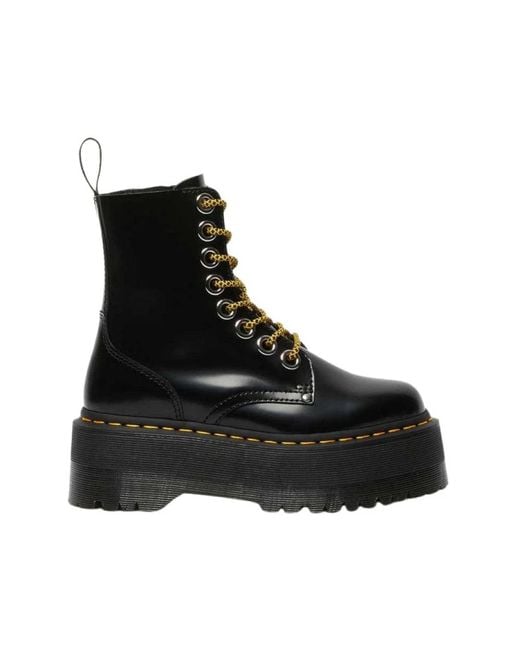 Dr. Martens Black Schwarze Jadon Max Stiefel