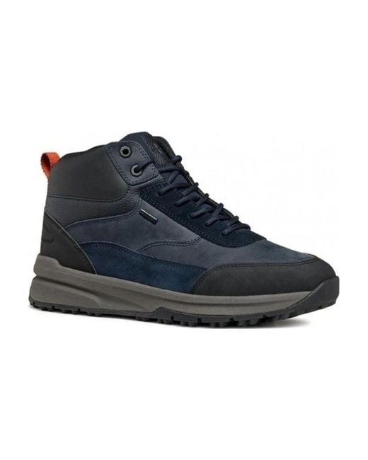 Geox Blue Lace-Up Boots for men