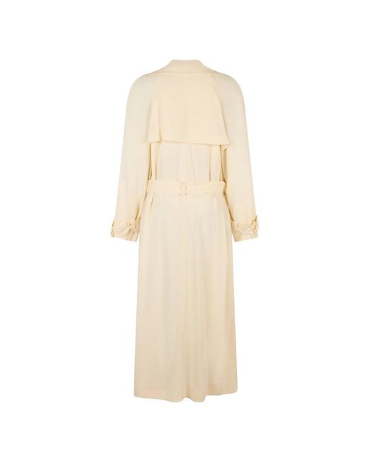 Alberta Ferretti Coats in het Natural