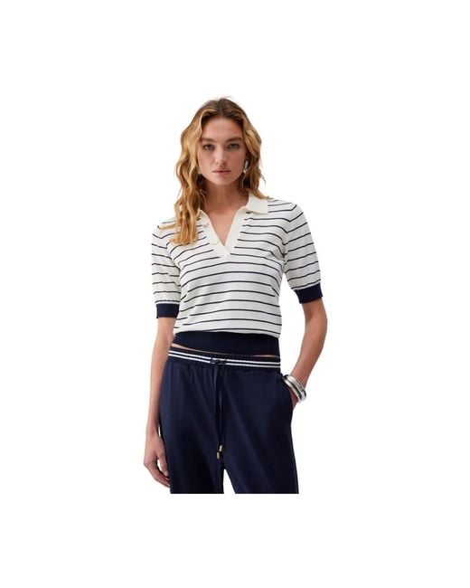 Liu Jo Blue V-Neck Knitwear