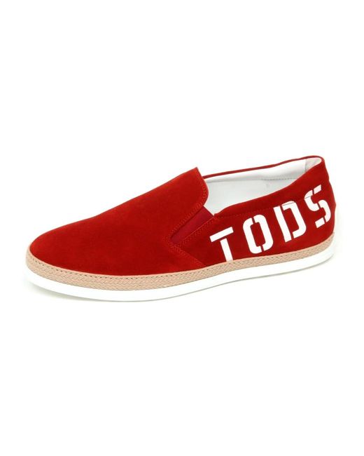 Tod's Red Loafers for men