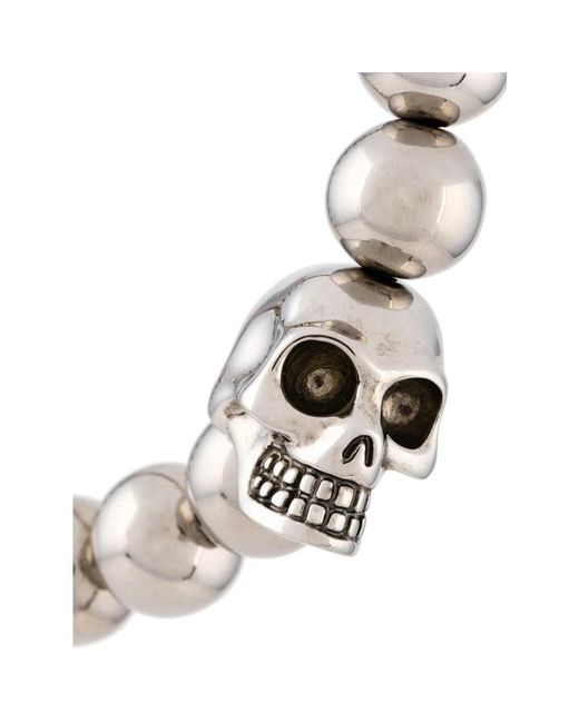 Bracelets McQueen de hombre de color Metallic