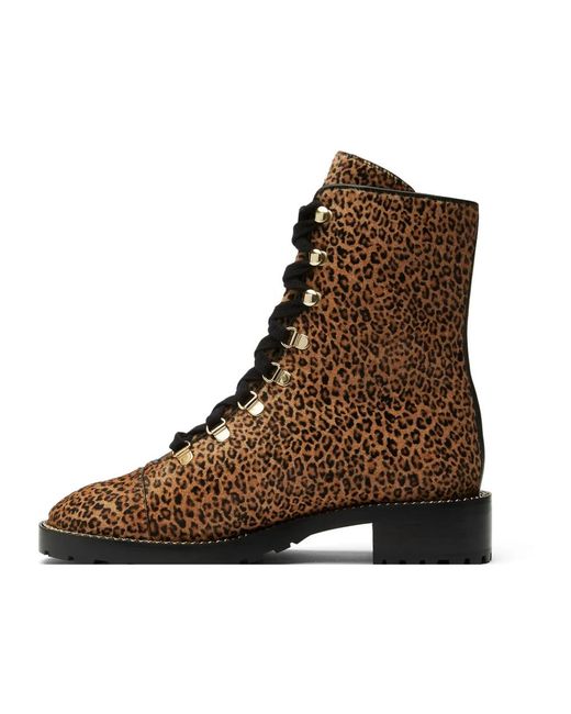 Lace-Up Boots di Stuart Weitzman in Brown